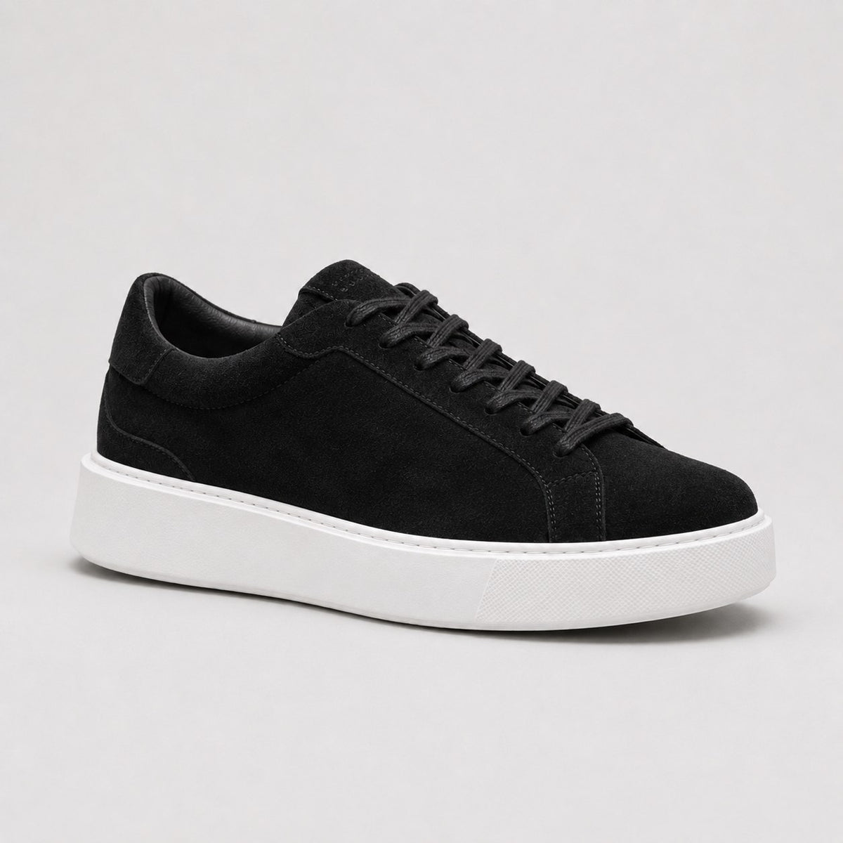 Men's Suede-Look Trainers, Low Profile Lace-Up Sneakers 3