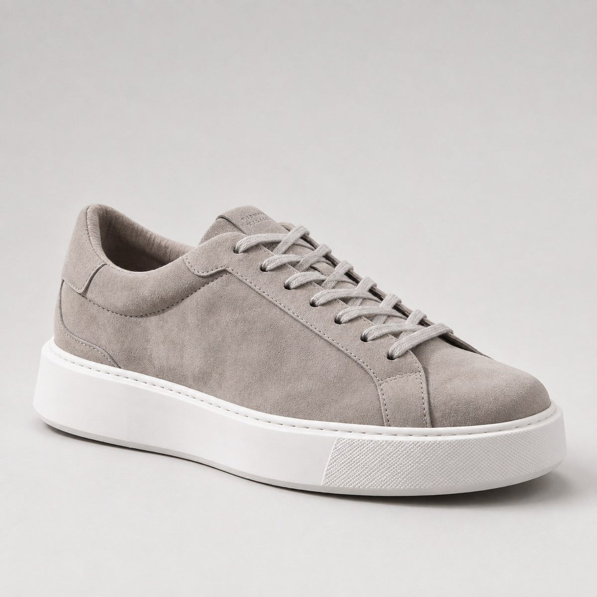Men's Suede-Look Trainers, Low Profile Lace-Up Sneakers 2
