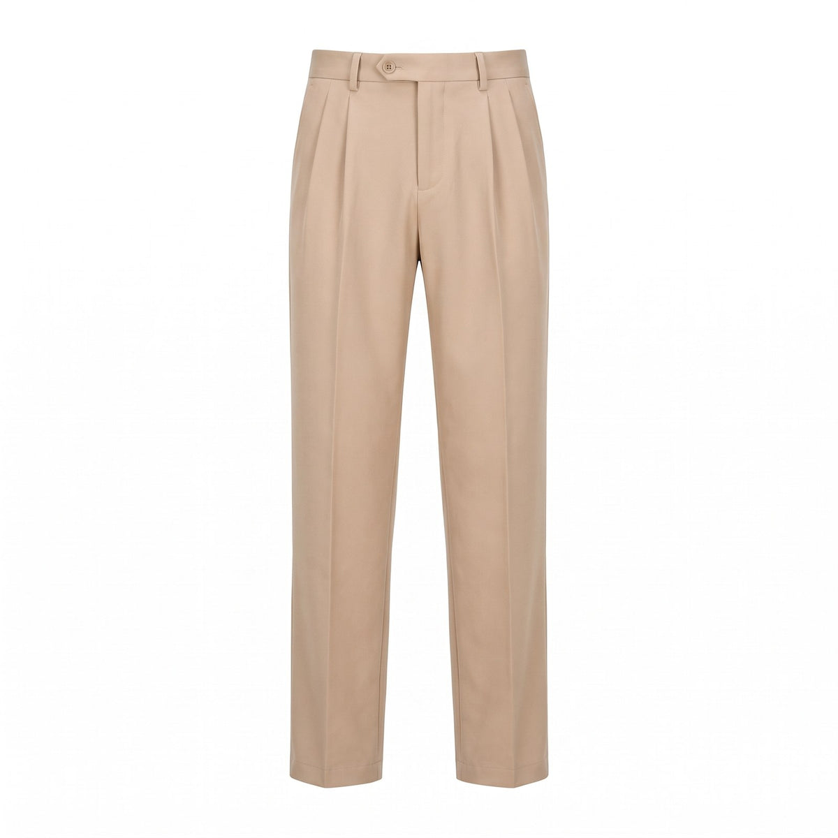 Men's Tailored Straight Leg Trousers with Front Pleat 1