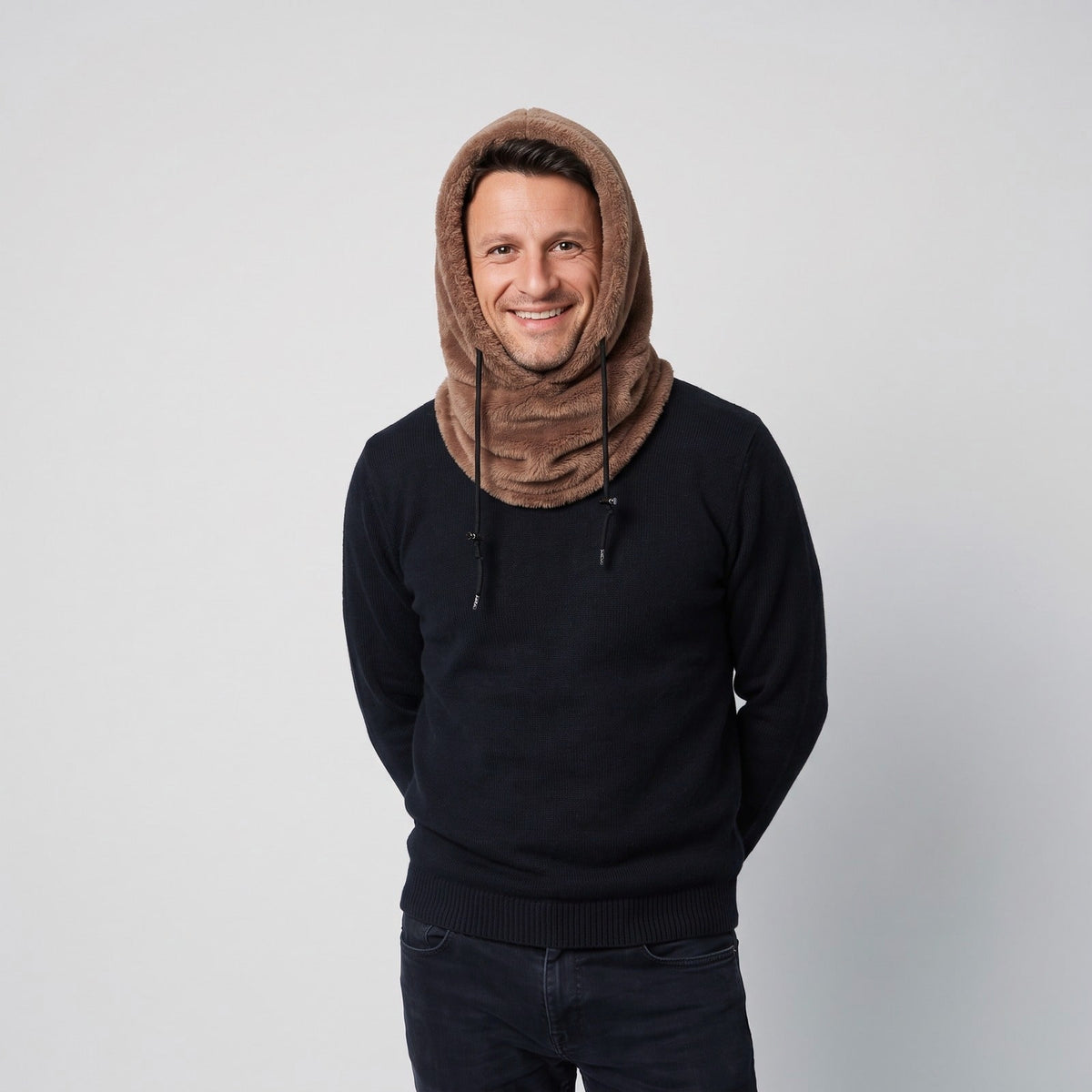 Thermal Winter Hat Fleece Lined Hooded Neck Warmer 1