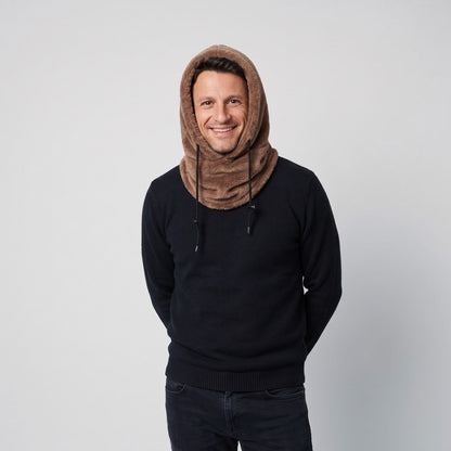 Thermal Winter Hat Fleece Lined Hooded Neck Warmer 1