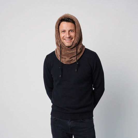 Thermal Winter Hat Fleece Lined Hooded Neck Warmer 1