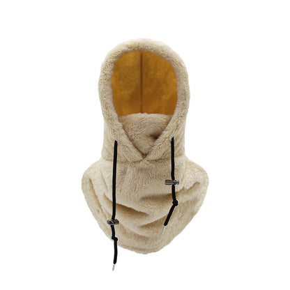 Thermal Winter Hat Fleece Lined Hooded Neck Warmer 2