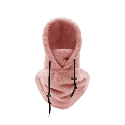 Thermal Winter Hat Fleece Lined Hooded Neck Warmer 4