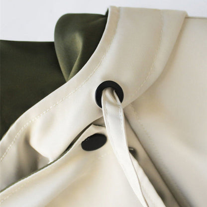Two-Tone Loose Fit Rain Jacket for Women, Lightweight 5