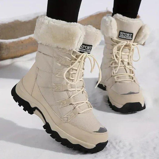 Women's Waterproof Winter Snow Boots with Plush Cuff 2