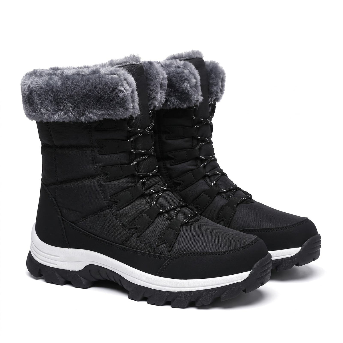 Women's Waterproof Winter Snow Boots with Plush Cuff 1