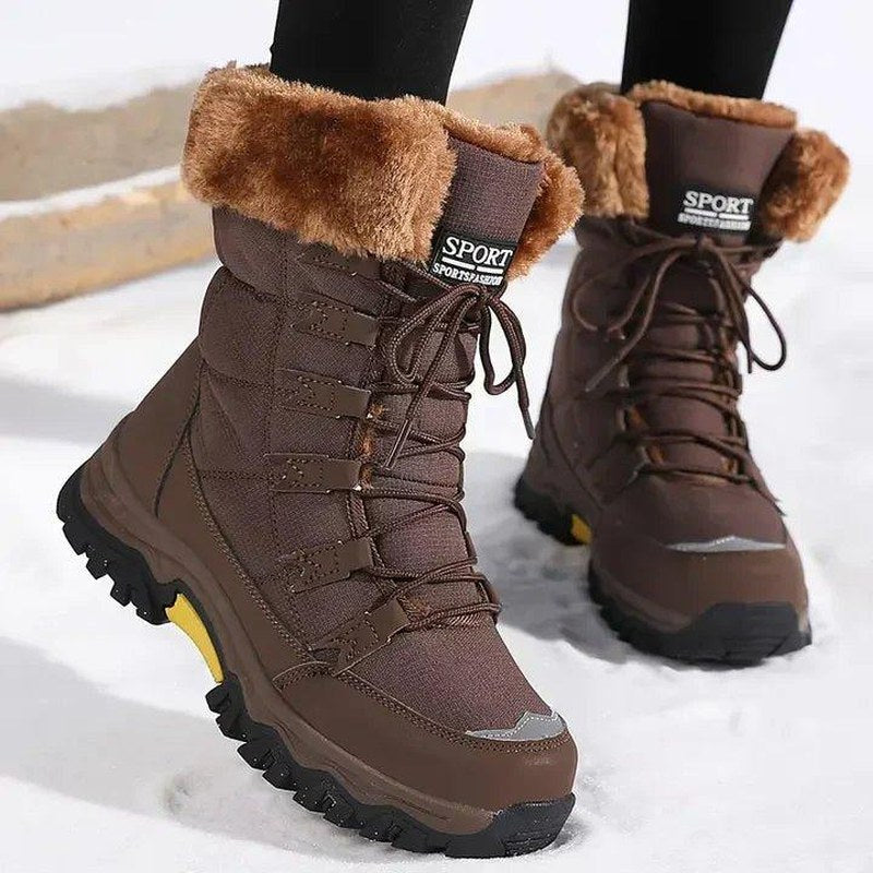 Women's Waterproof Winter Snow Boots with Plush Cuff 3