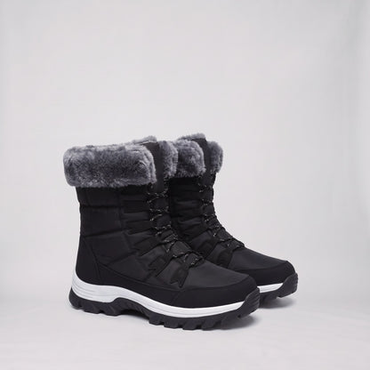Warm Waterproof Winter Snow Boots with Plush Cuff