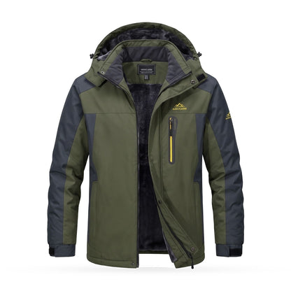 Winter Jacket for Men, Waterproof Coat with Hood and Fleece 1