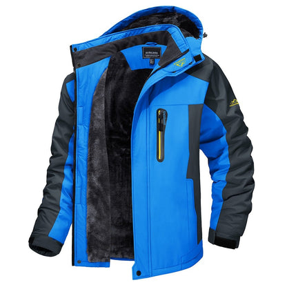 Winter Jacket for Men, Waterproof Coat with Hood and Fleece 2