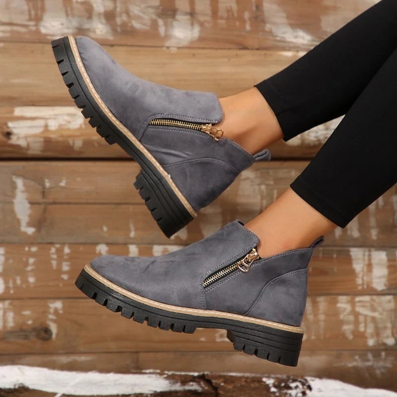 Winter Boots, Side Zip Waterproof Boots for Women 2