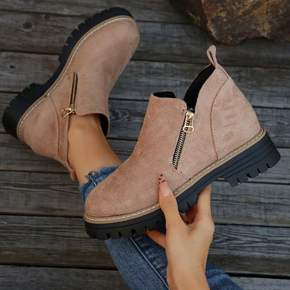 Winter Boots, Side Zip Waterproof Boots for Women 3