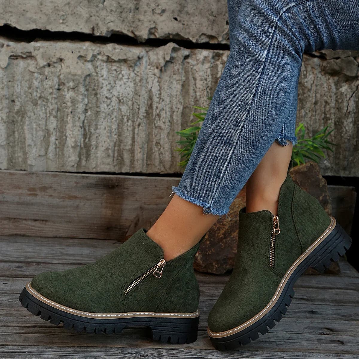 Winter Boots, Side Zip Waterproof Boots for Women 5