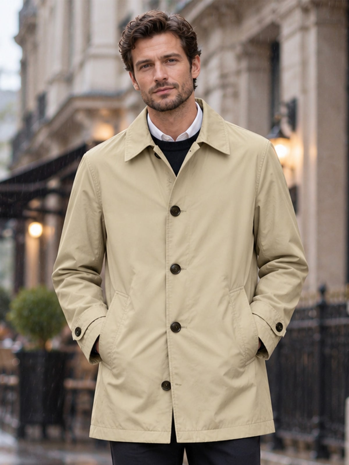 Winter Coat, Mid-Length Coat for Men in Four Colours 5