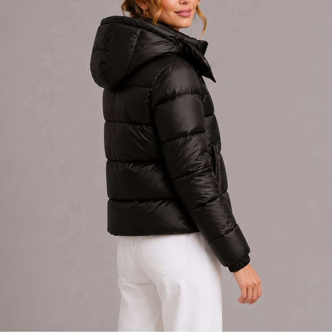 Women's Hooded Puffer Jacket, Lightweight Quilted Winter Coat 5