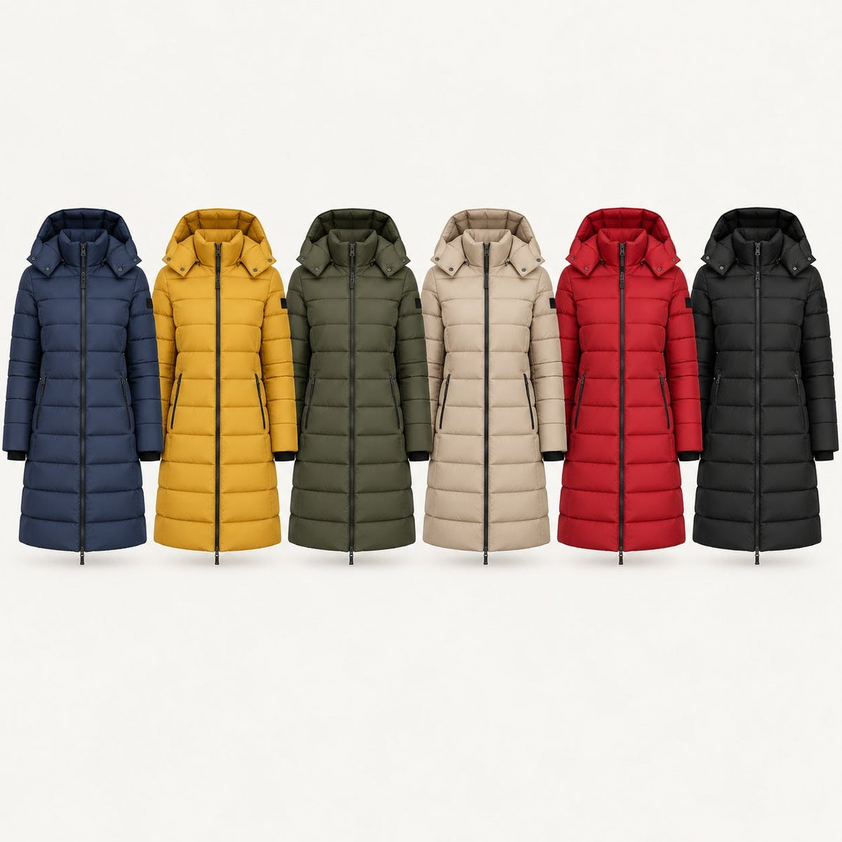 Women's Long Hooded Insulated Puffer Winter Coat 2