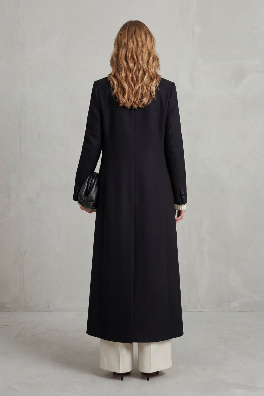 Women's Long Tailored Coat, Classic Fit & Timeless Warmth 4