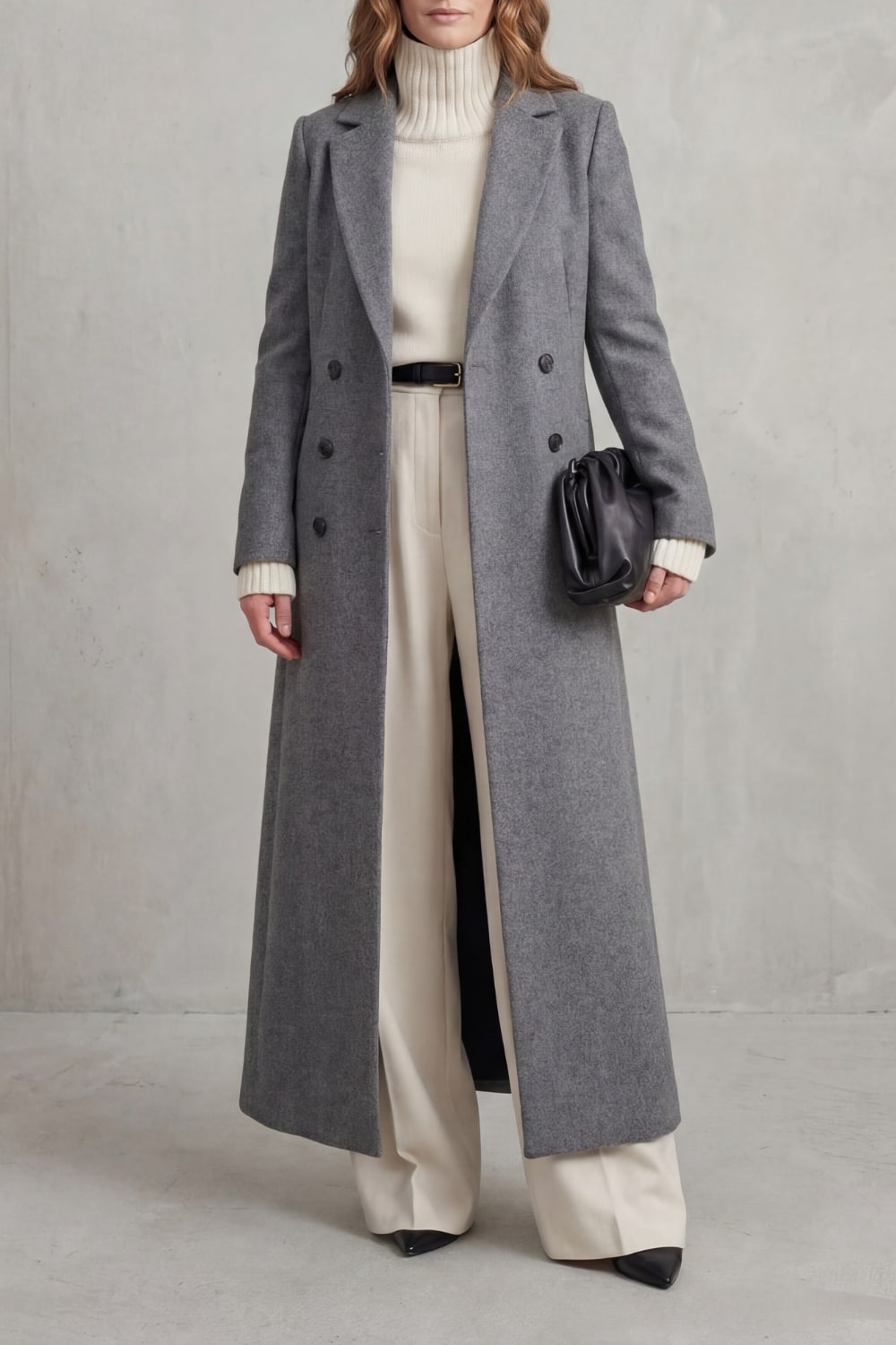 Women's Long Tailored Coat, Classic Fit & Timeless Warmth 8