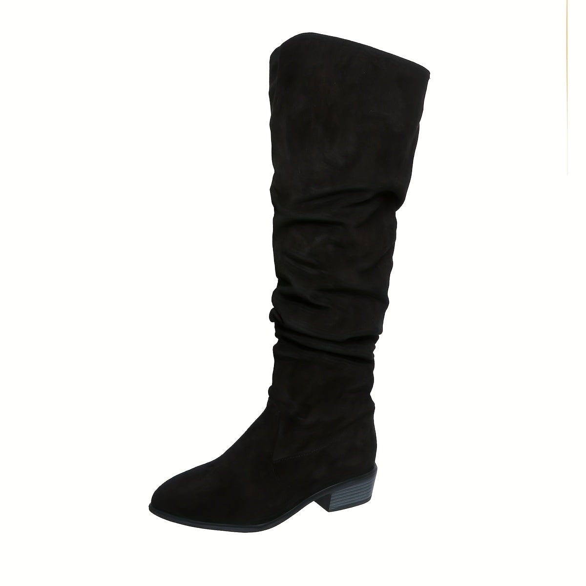 Women's Slip-On Over-the-Knee Boots with Block Heel 5