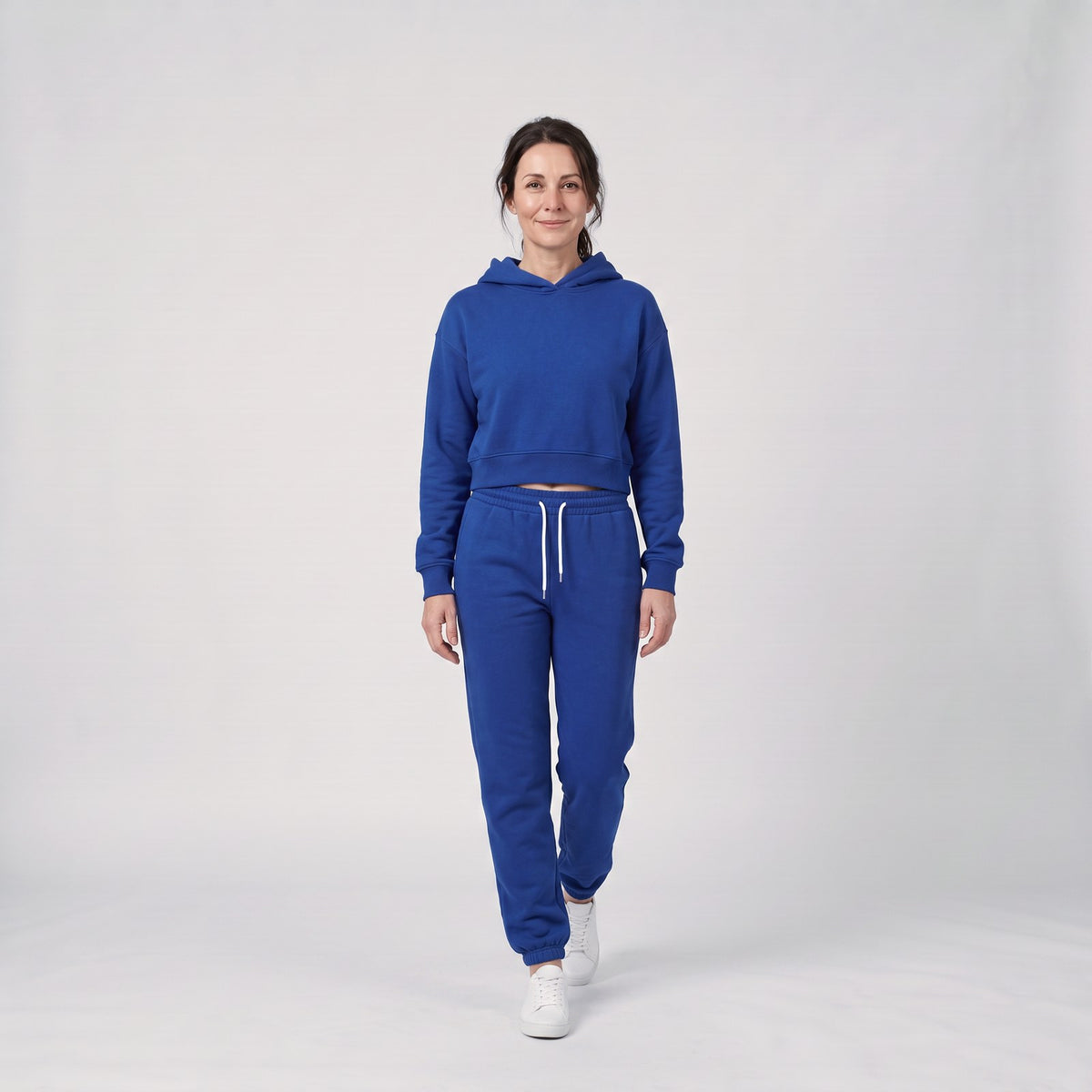 Womens Tracksuit, Cropped Hoodie and Cuffed Joggers Set