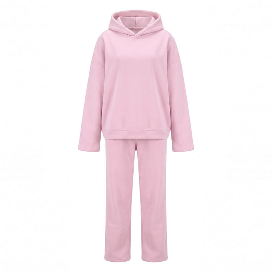 Womens Tracksuit, Oversized Fleece Hoodie and Joggers Set 1