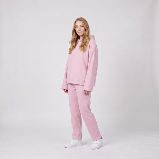 Womens Tracksuit, Oversized Fleece Hoodie and Joggers Lounge Set
